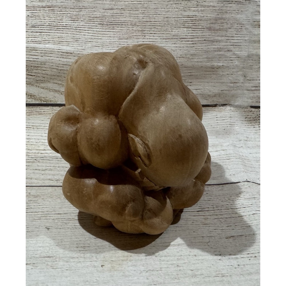 Hand Carved Solid Wood Head Down Weeping Buddha Sculpture Figure Sujana Tub10